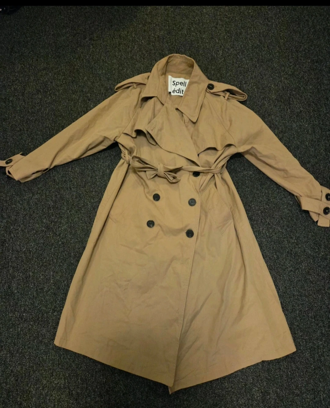 Spell edit Beige Trench Coat Size 44