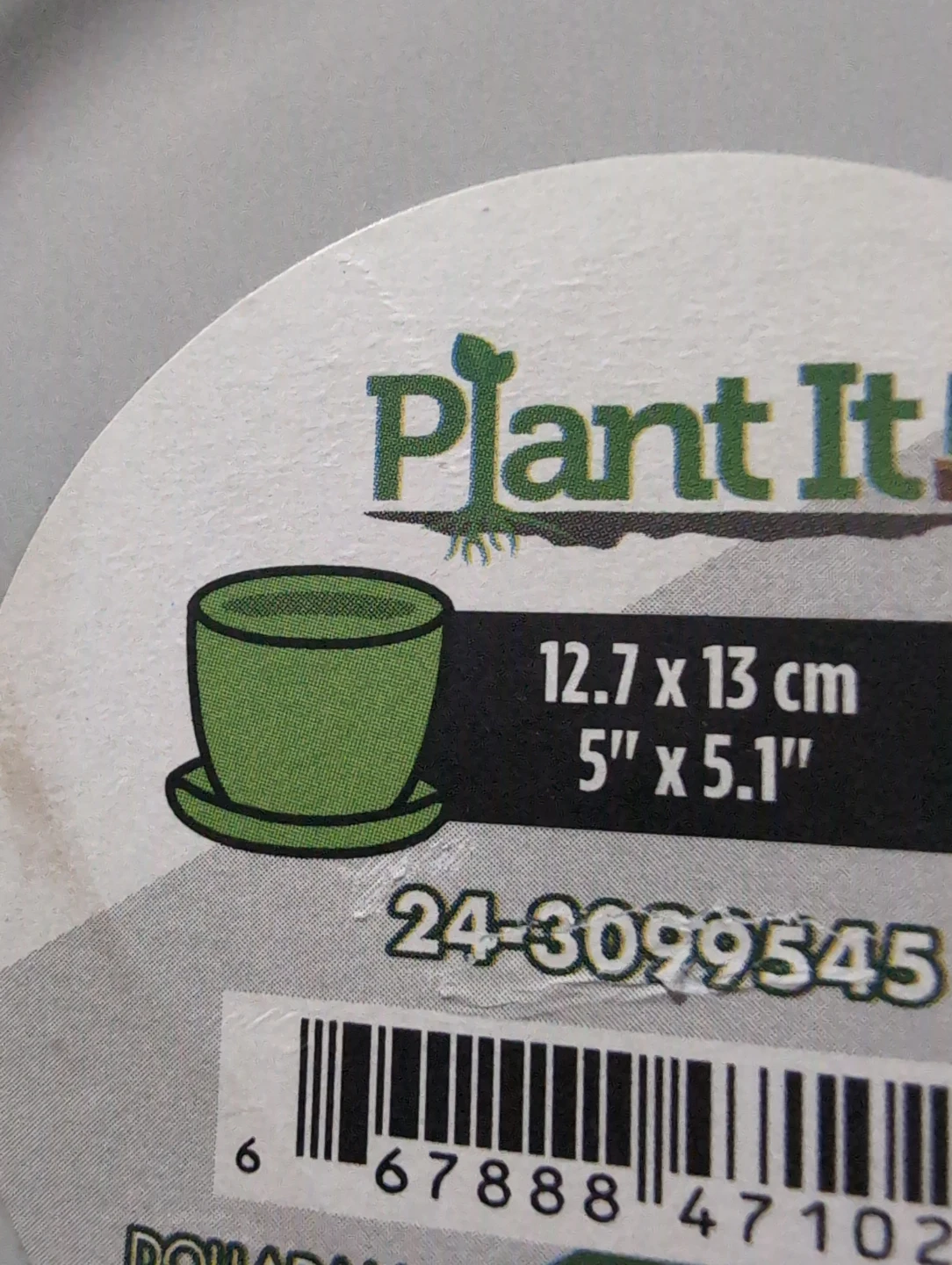 Plant It! Ceramic Planters with Saucers (Set of 2)