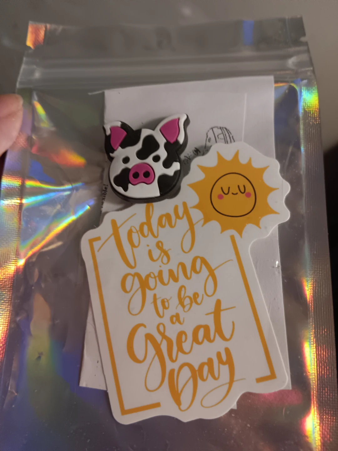 Cute Cow and Sun Stickers