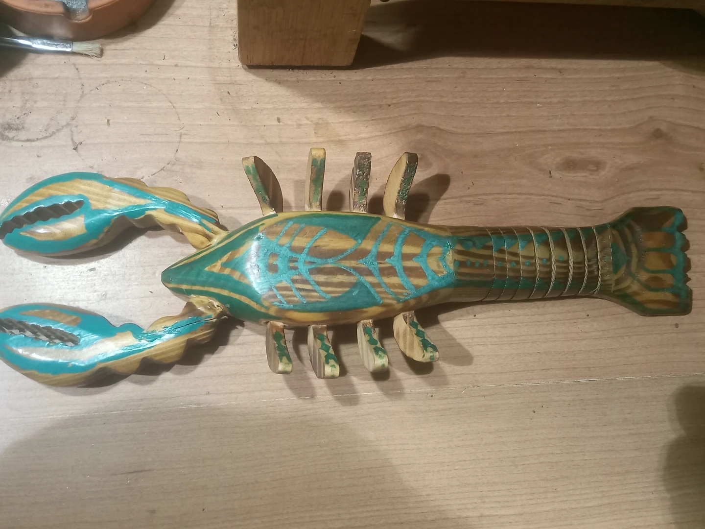 Wooden Lobster Decoration - photo 3