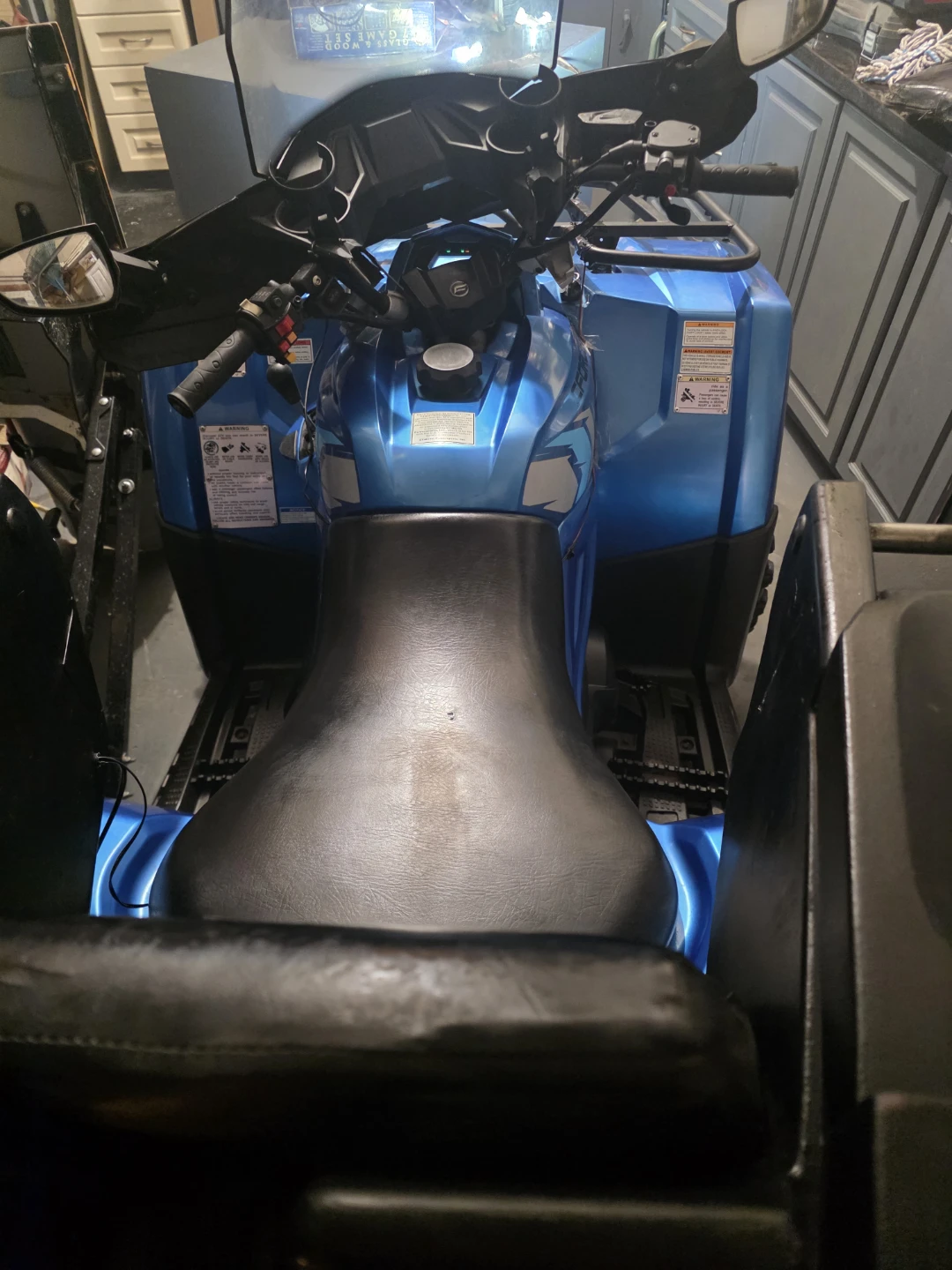 Blue CFMoto ATV with Winch - photo 3