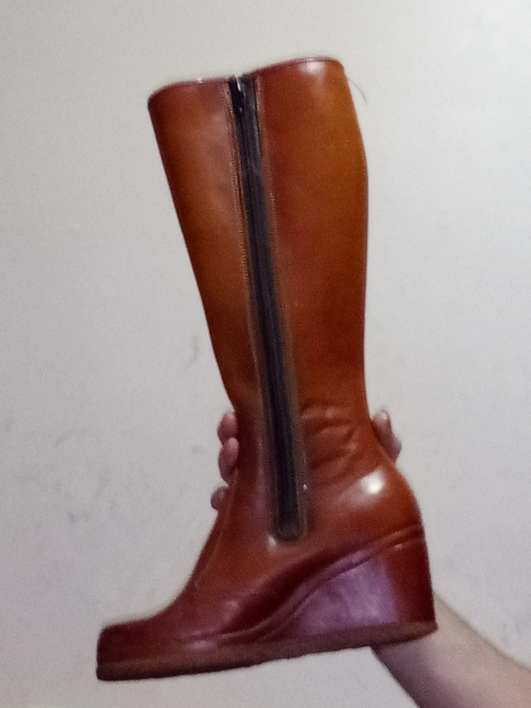Brown Wedge Heel Boots - photo 3