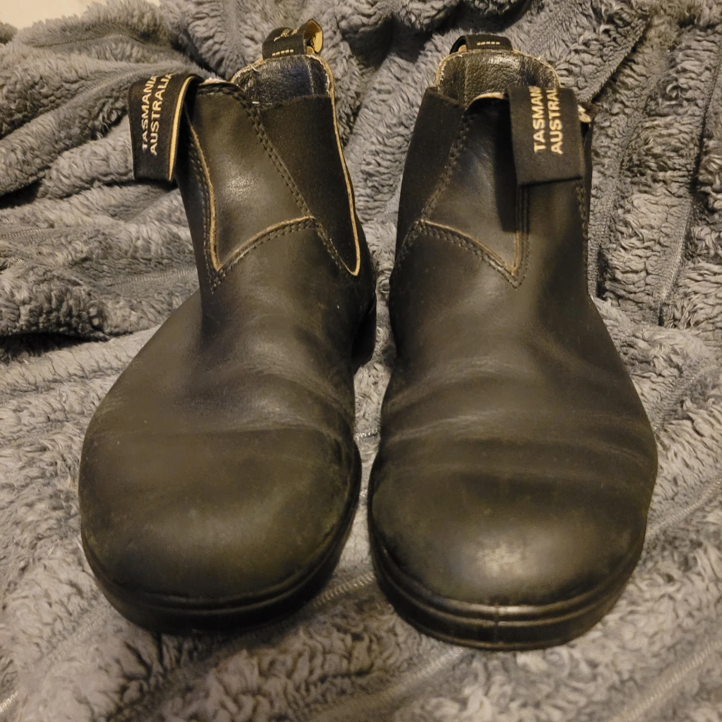 Size 4.5OZ /8W/7M ☆ Blundstone Black Leather Chelsea Boots