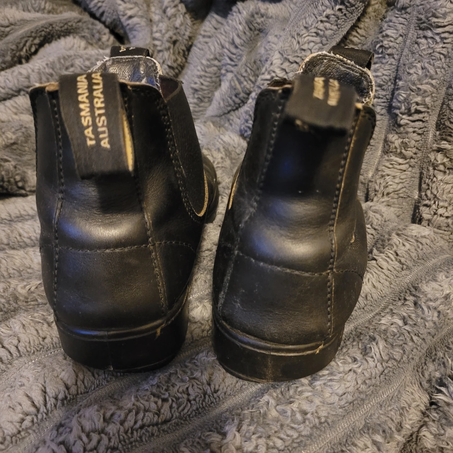 Size 4.5OZ /8W/7M ☆ Blundstone Black Leather Chelsea Boots - photo 4