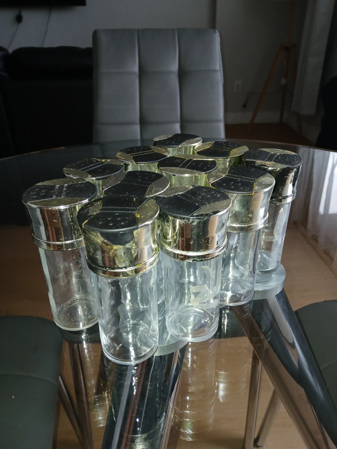 Spice Jars & Olive Oil Contener