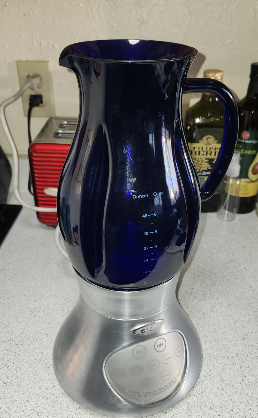 JENN-AIR Attrezzi Glass Blender Pitcher 48 oz Blue - photo 3