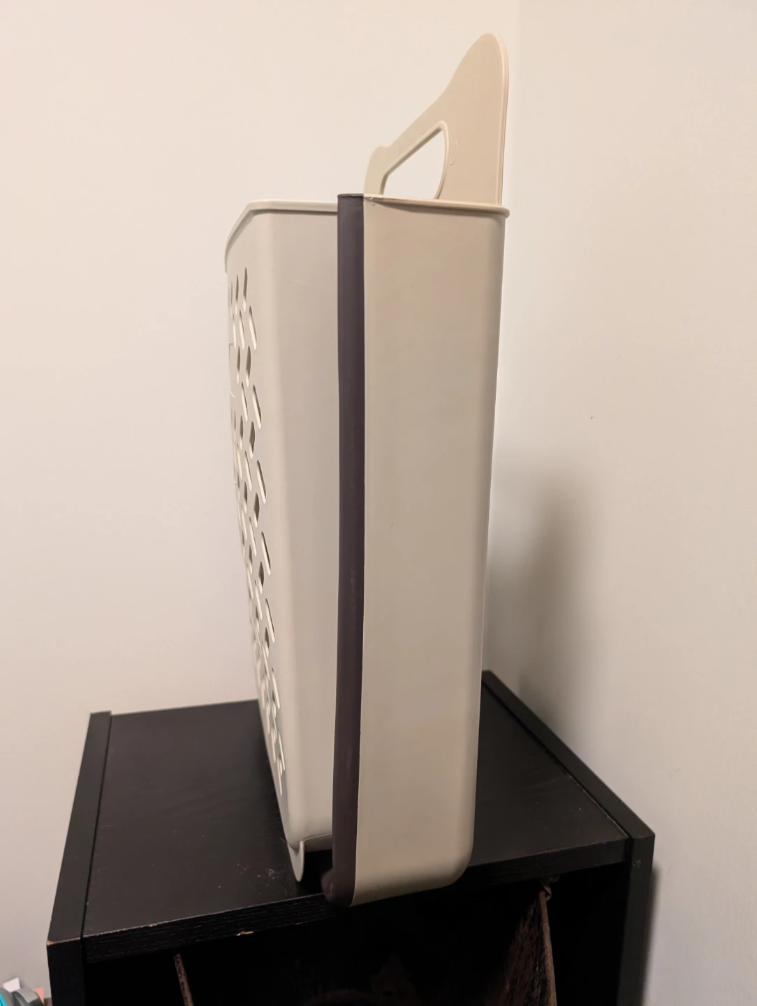 Set of 2 Collapsible Laundry Baskets - Beige and Brown - photo 4
