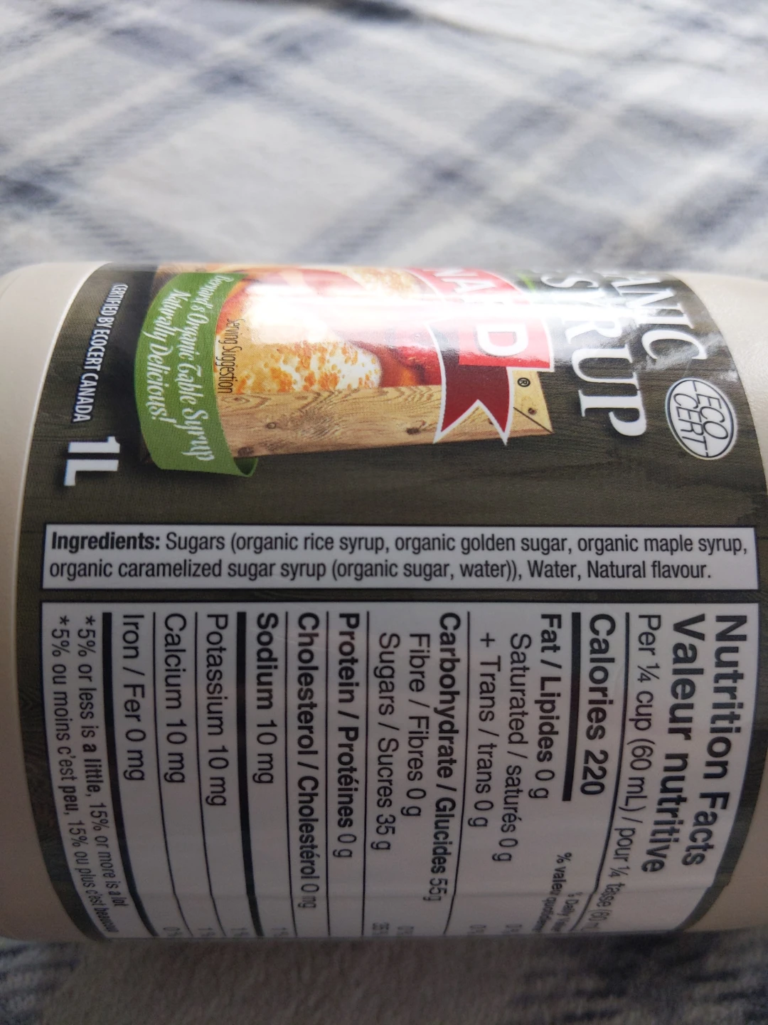 Bernard Organic Table Syrup - 1L - photo 4
