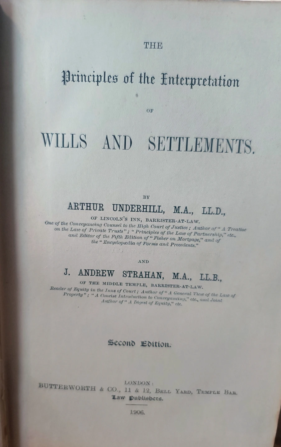 The Principles of the Interpretation of Wills and Settlements - photo 2