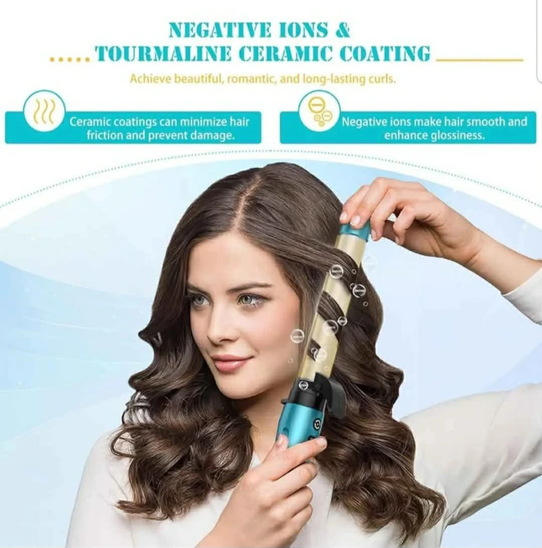 3 in 1 Auto Rotating Hair Curling Wand - IAMFINE Automatic .... - photo 2