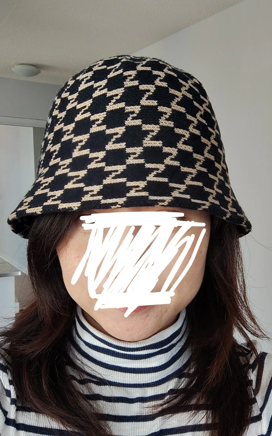 Houndstooth Bucket Hat