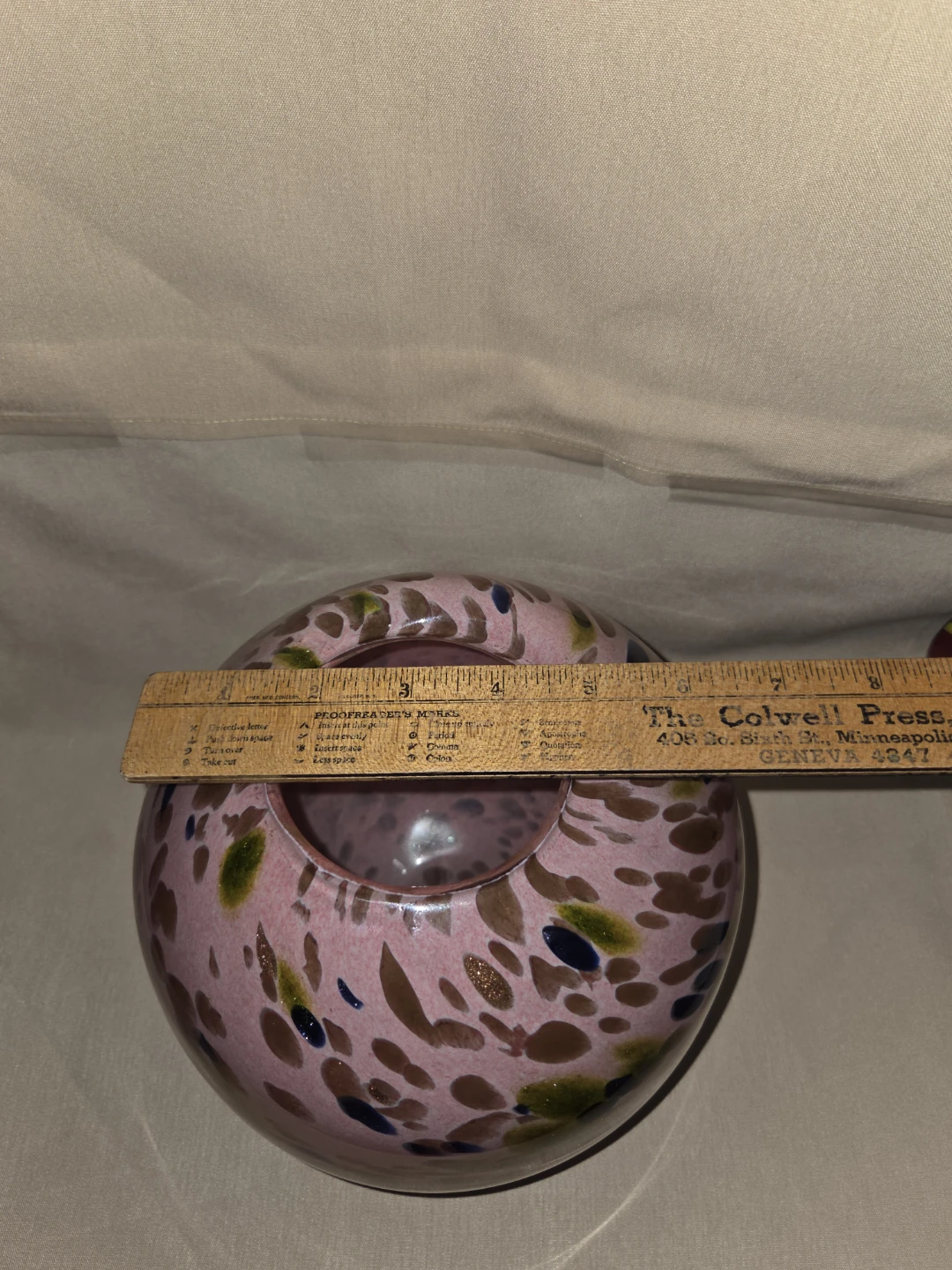 Pink Swirl Glass Vase - photo 5