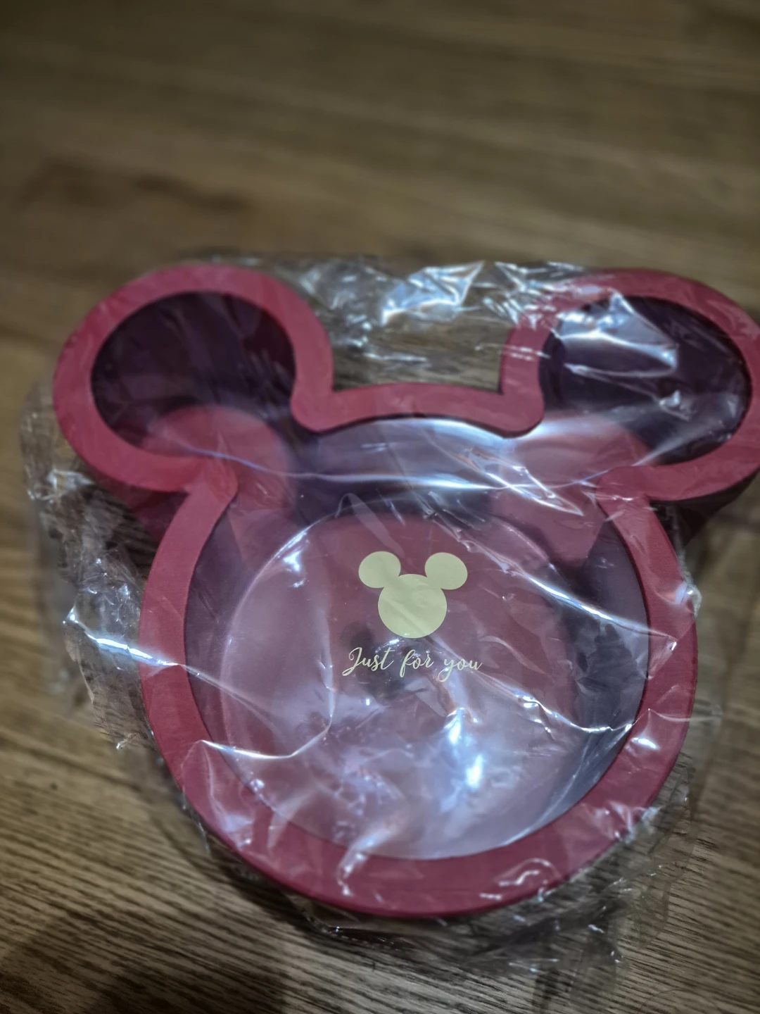Mickey Mouse Shaped Treat Box - Pink, Black, and Red