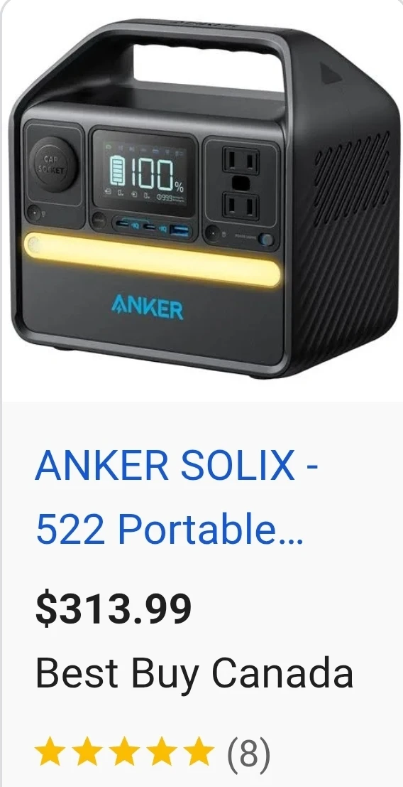 Fully charged Anker 522 Power Station.Great for picnic power - photo 4