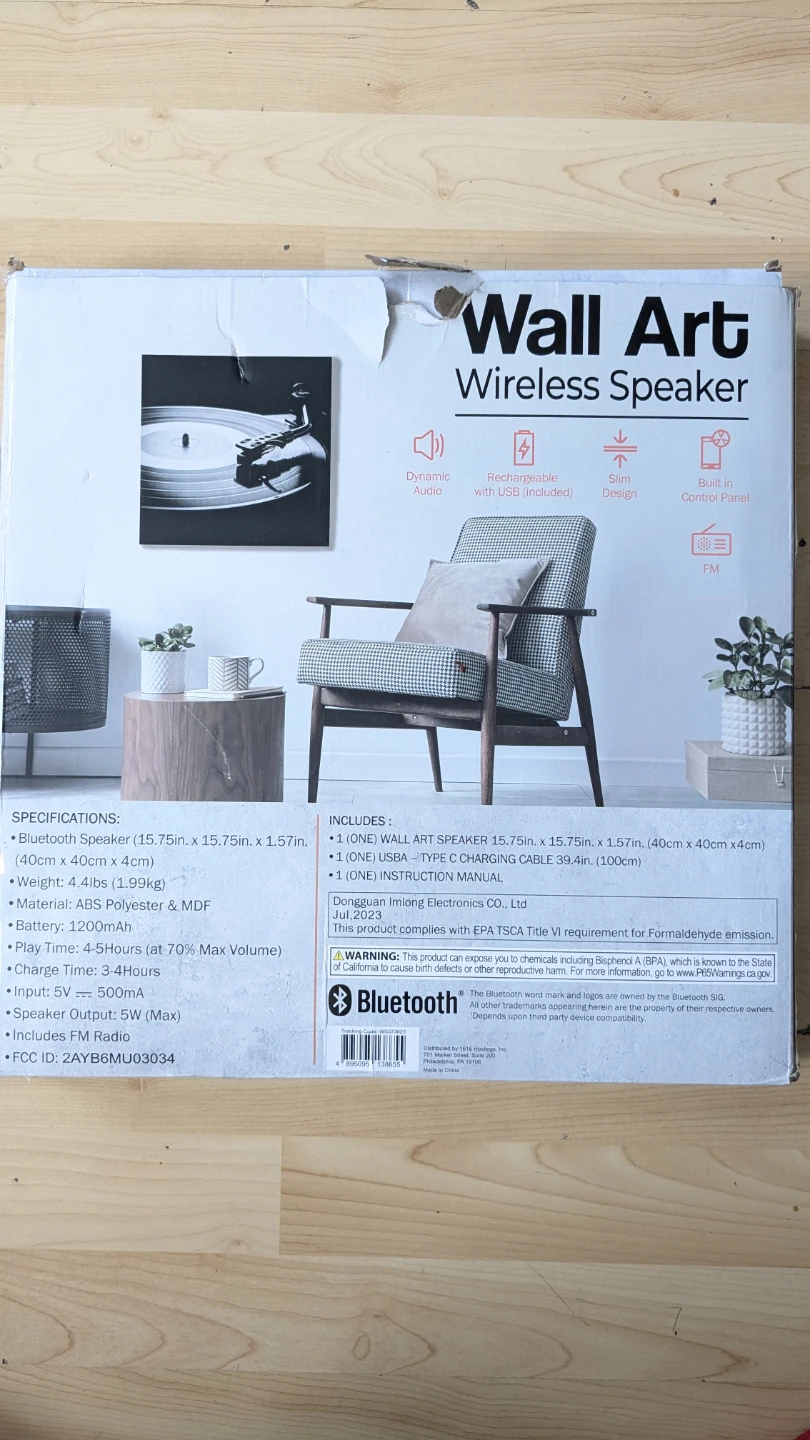 Wall Art Wireless Speaker - photo 2