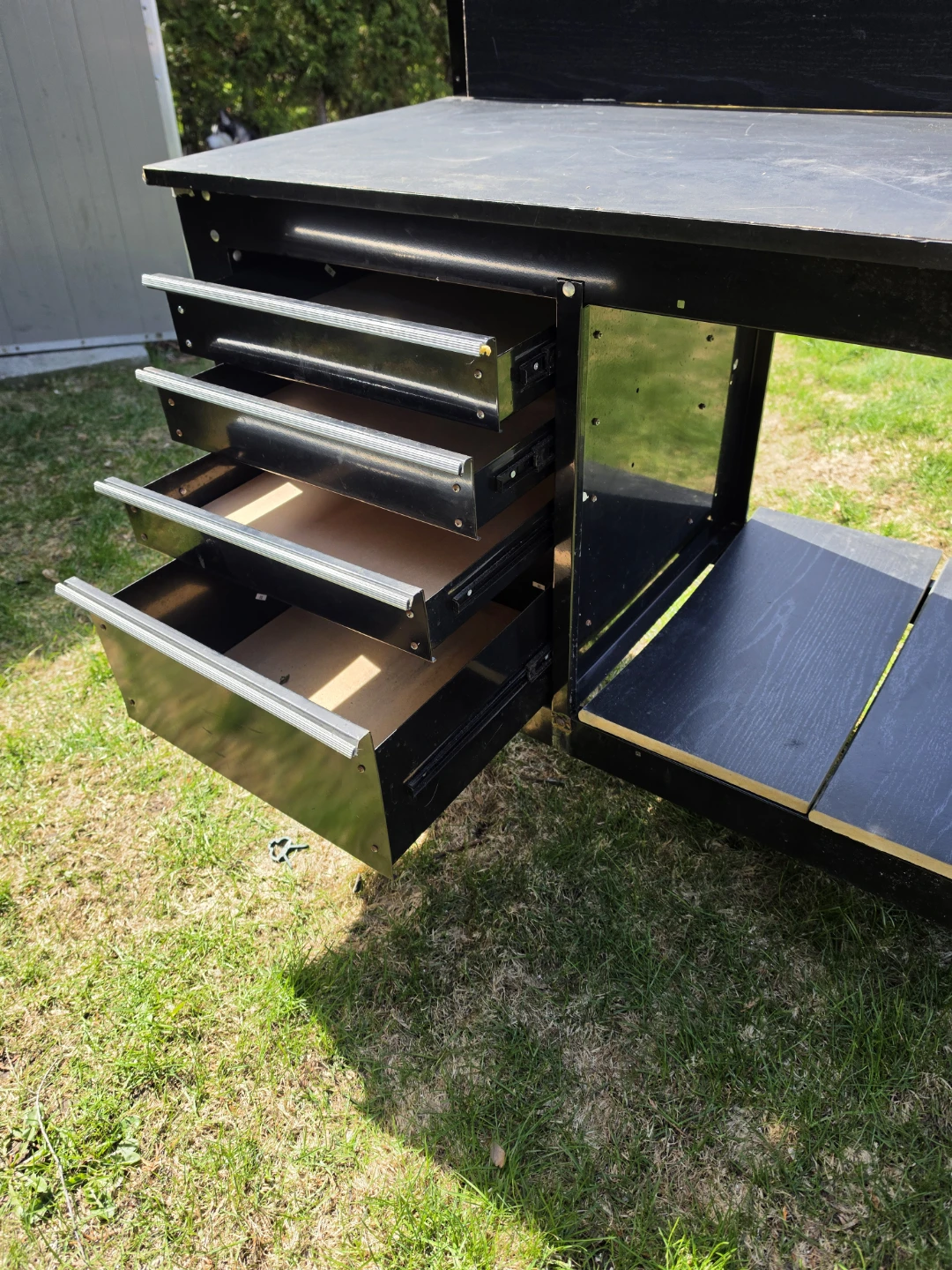 Black Workbench with Drawers - photo 5