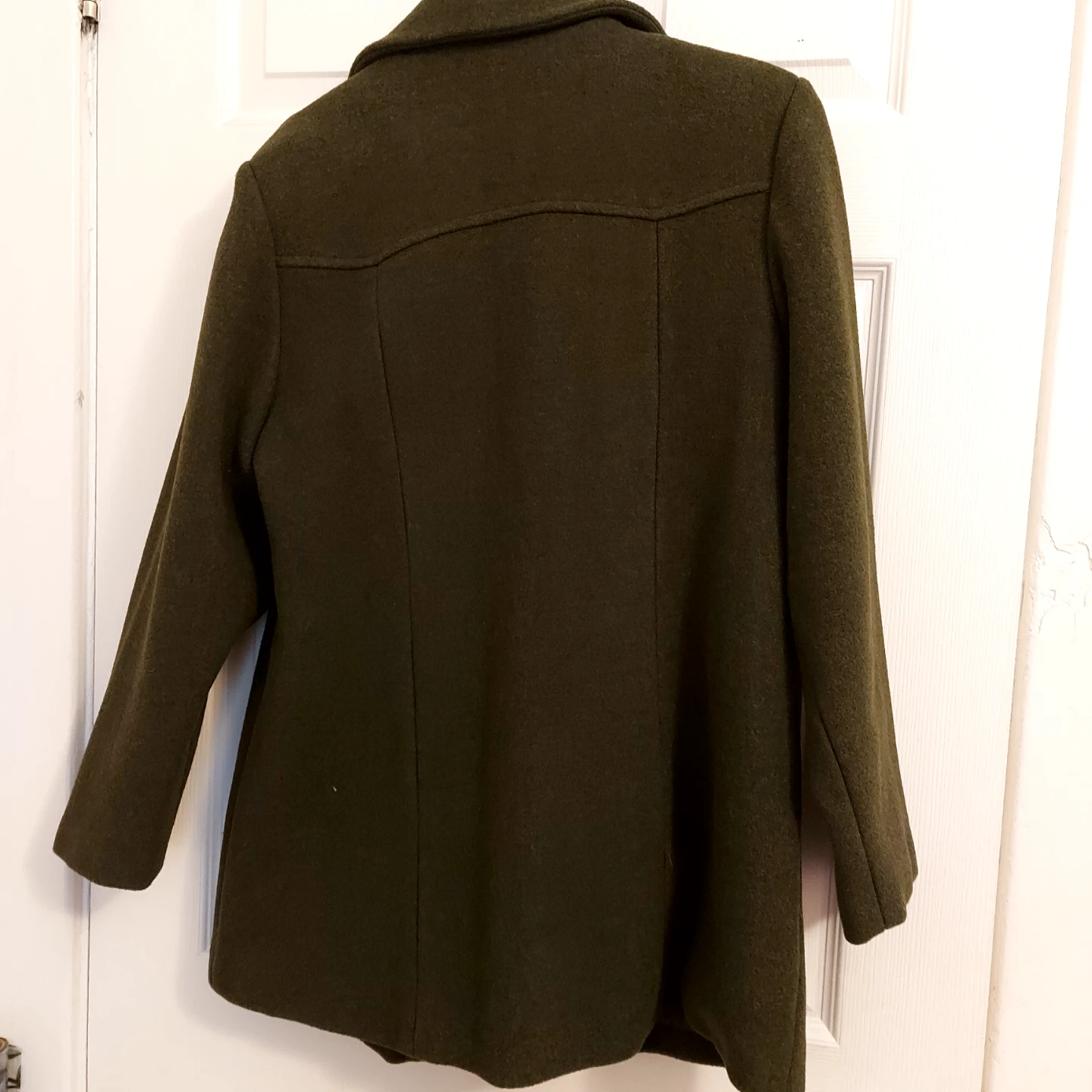 Sergio Tacchini Vintage Green Wool Blend Coat Size 42 - photo 2