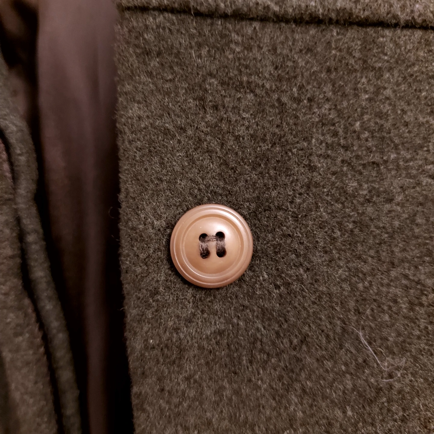 Sergio Tacchini Vintage Green Wool Blend Coat Size 42 - photo 4