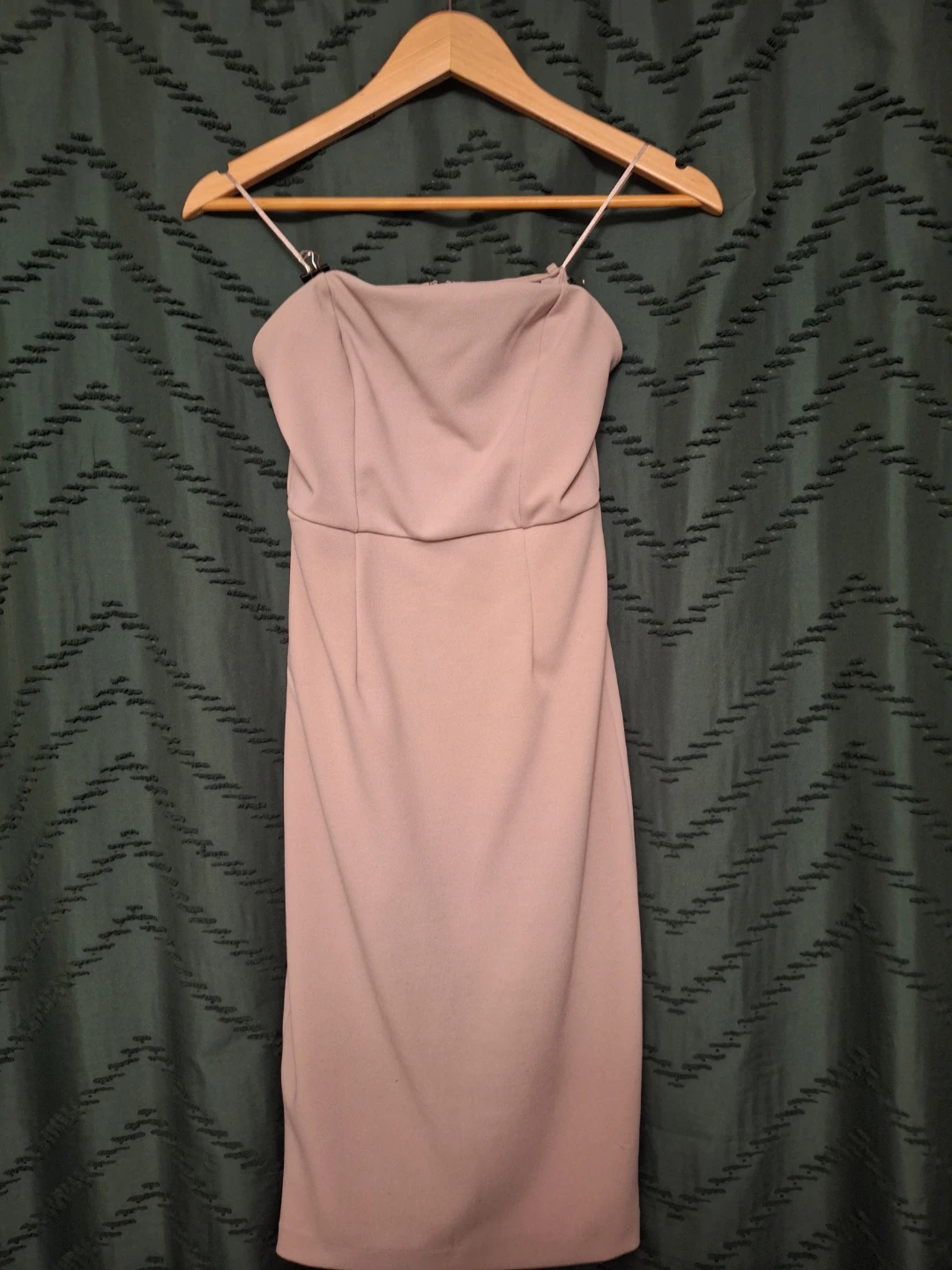 Mauve/Lilac Strapless Bodycon Dress