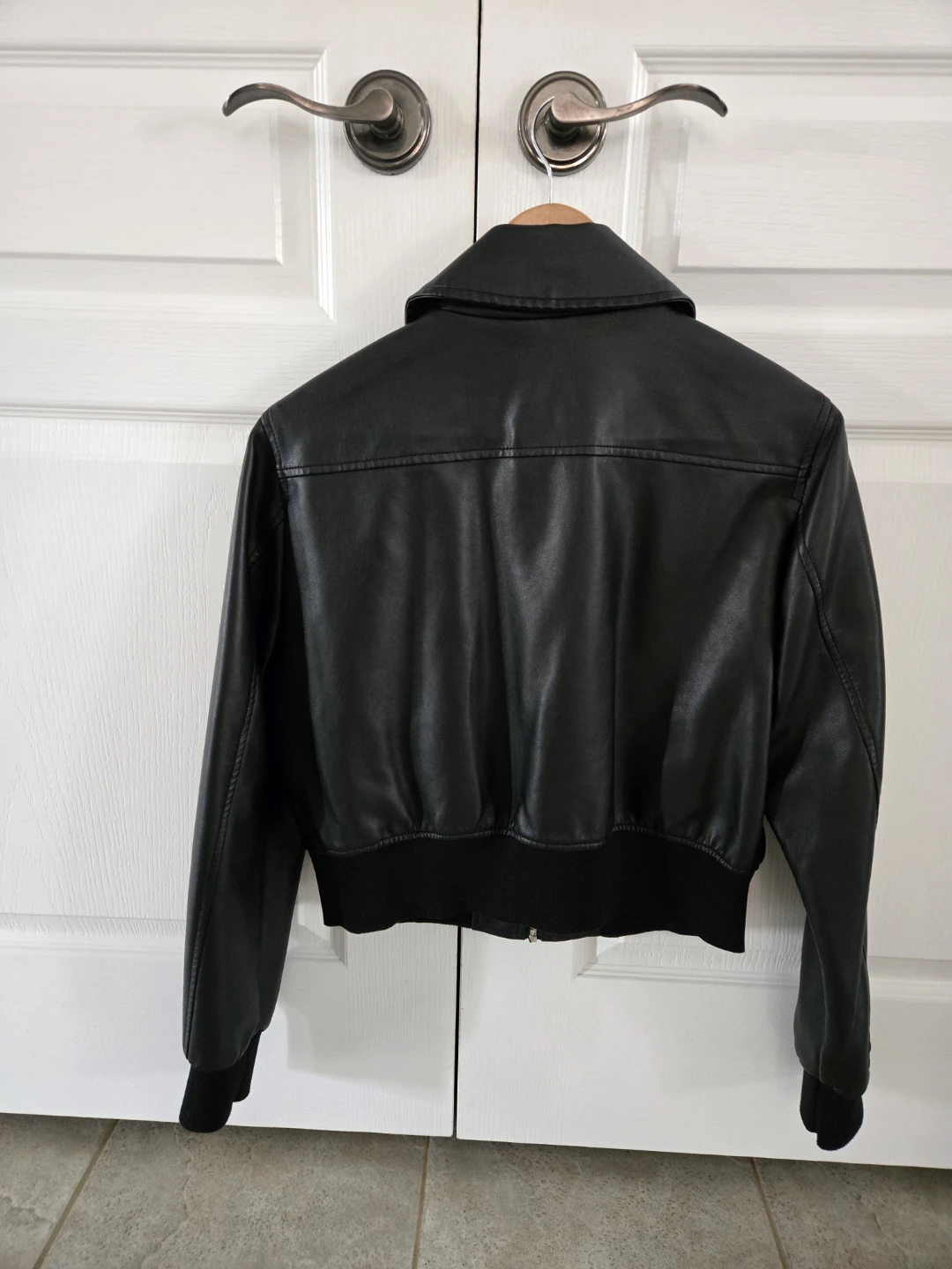 faux leather moto jacket - photo 5