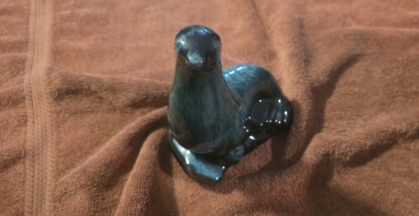 BMP Ceramic Seal Figurine - Green