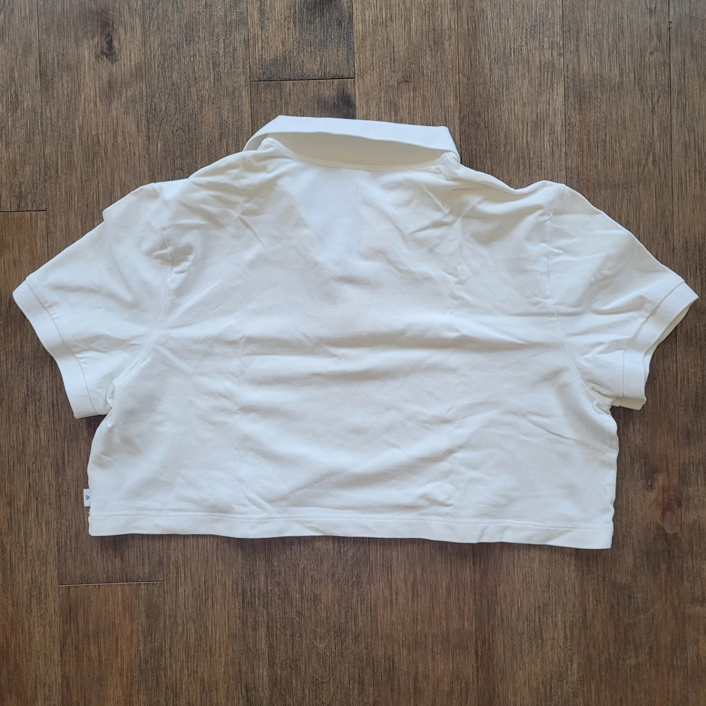 TNA Cropped Polo Shirt White - photo 2