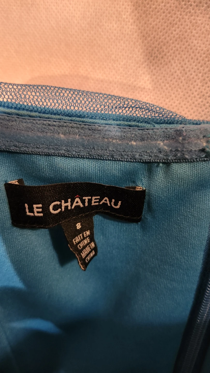 Le Château Teal Blue Formal Dress Size 8 - photo 2