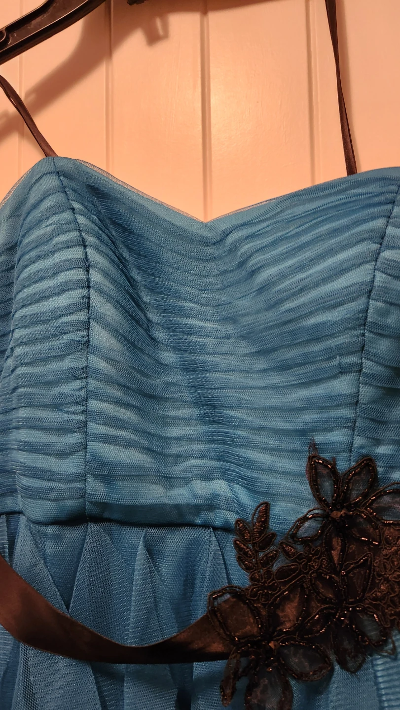 Le Château Teal Blue Formal Dress Size 8 - photo 5