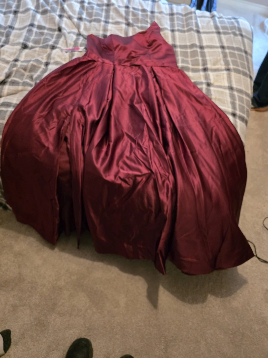 MildApril Women's One Shoulder Satin Prom Dress - Plum