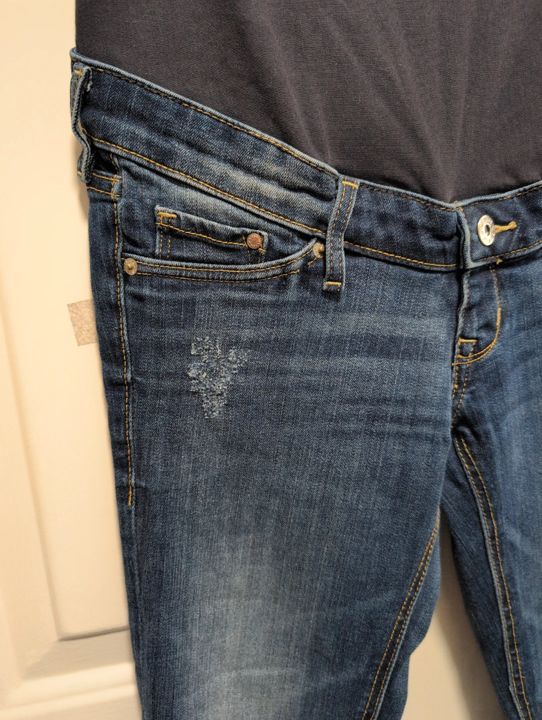 Maternity Jeans - Blue Denim - photo 2