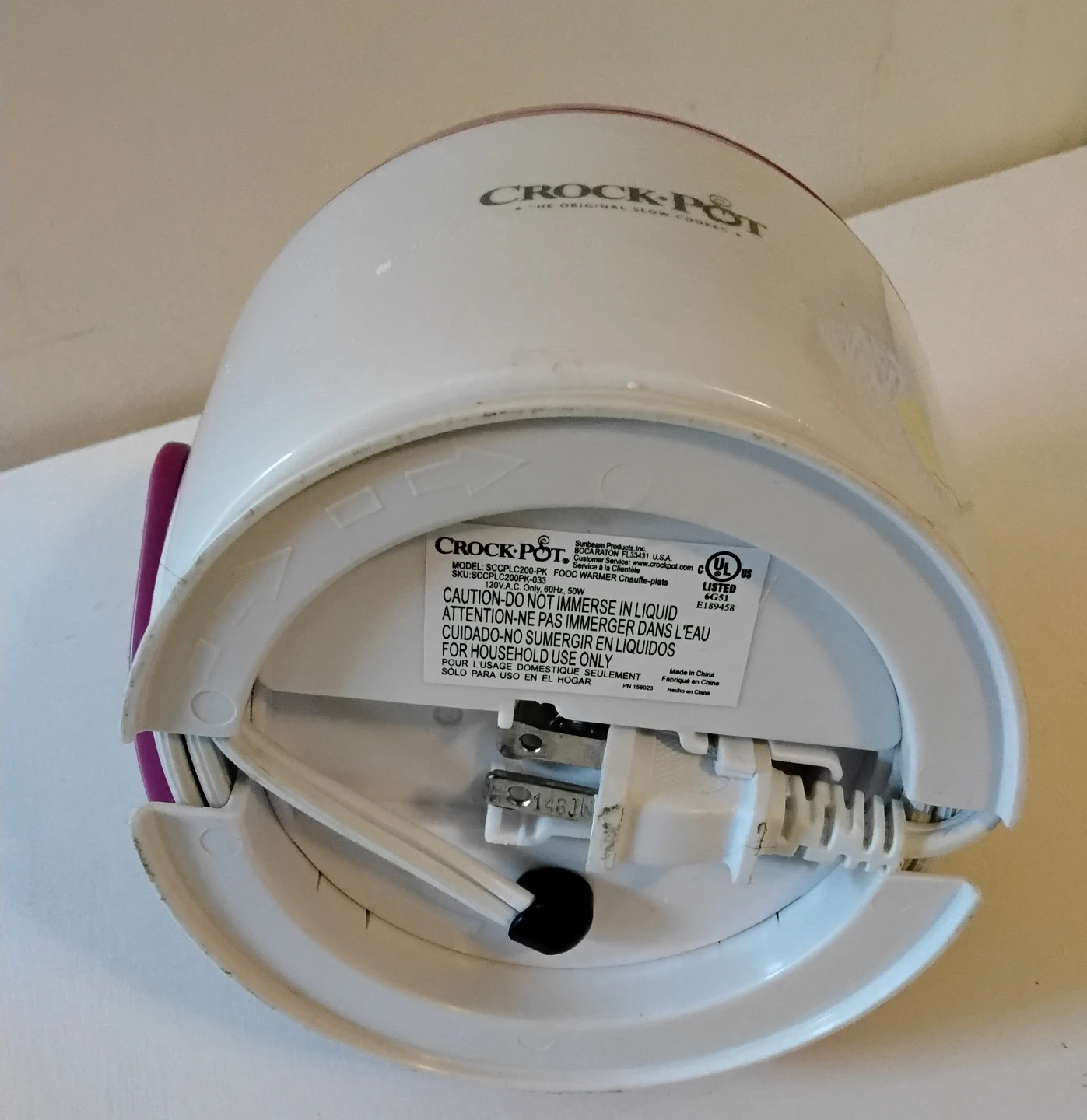 Crock-Pot Individual slow cooker White/Magenta - photo 2