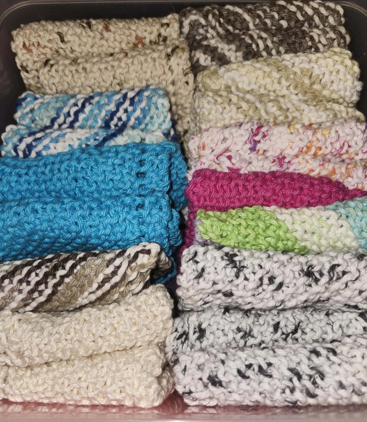 Hand-knitted Washcloths - Set of 12 - photo 2