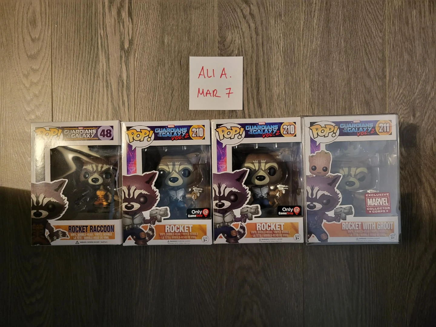 Funko Pop! Guardians of the Galaxy Vinyl Bobble-Heads (Set of 4)