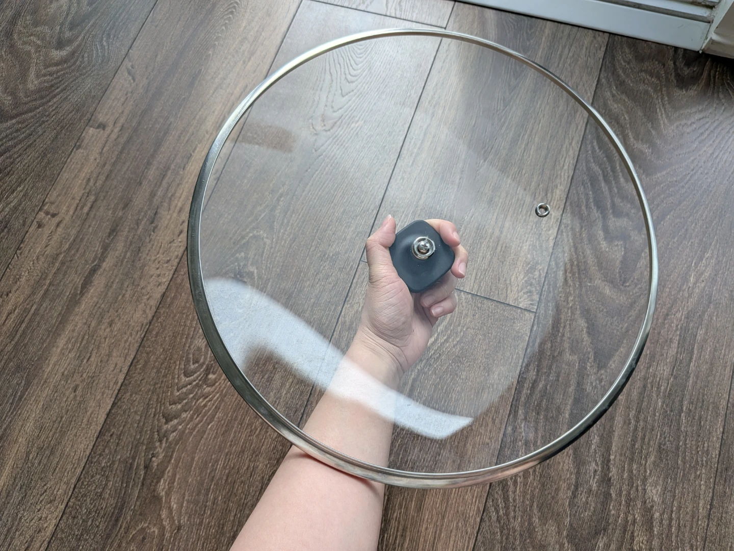 Glass Pot Lid with Steaming Vent - photo 2