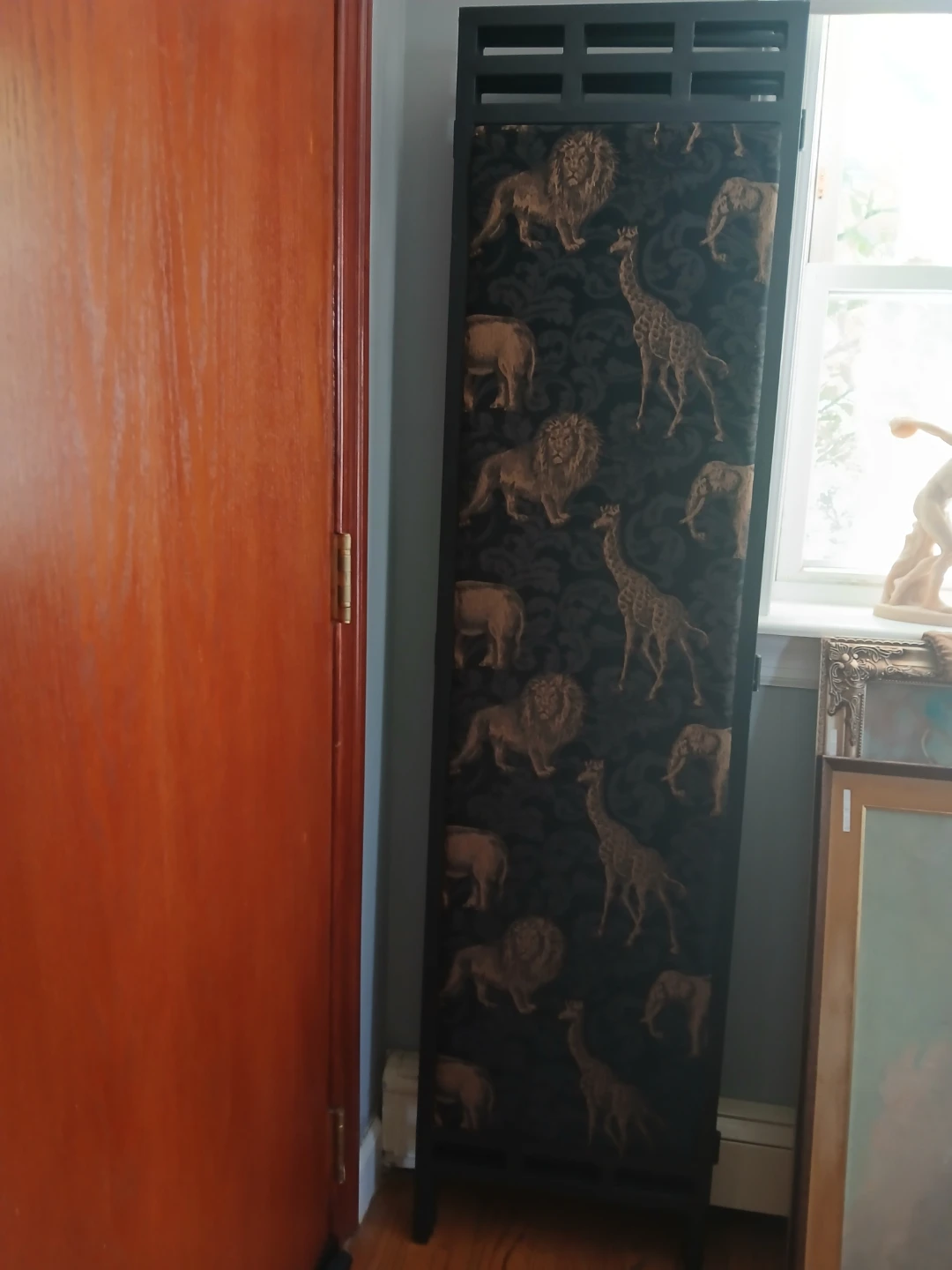 3-Panel Folding Room Divider Screen - photo 2