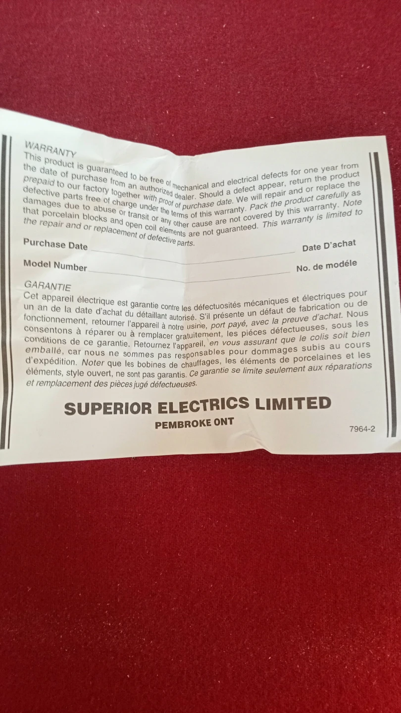 Superior Electric 1000W Buffet Range - photo 4