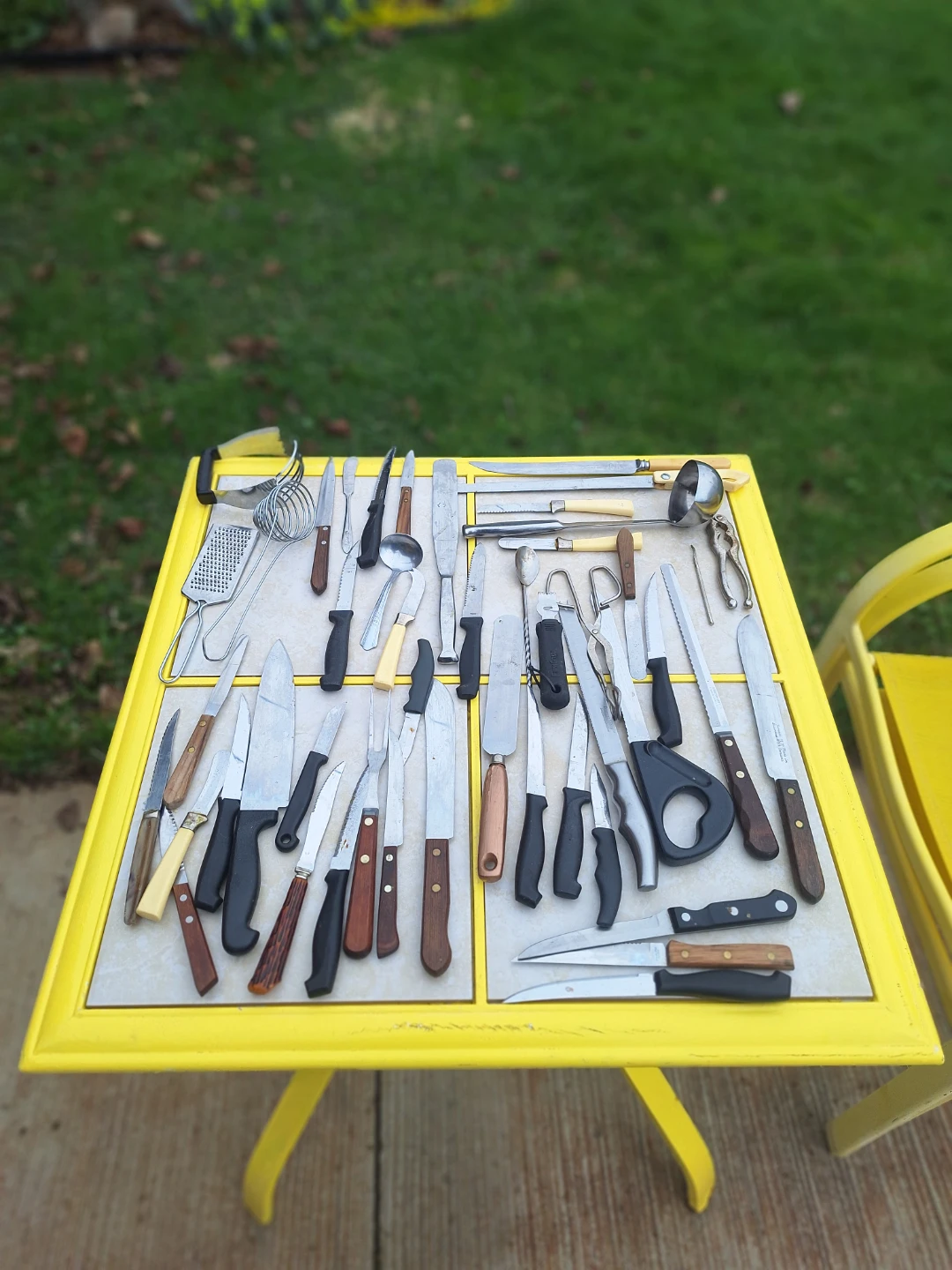 Assorted Kitchen Knives and Utensils Set