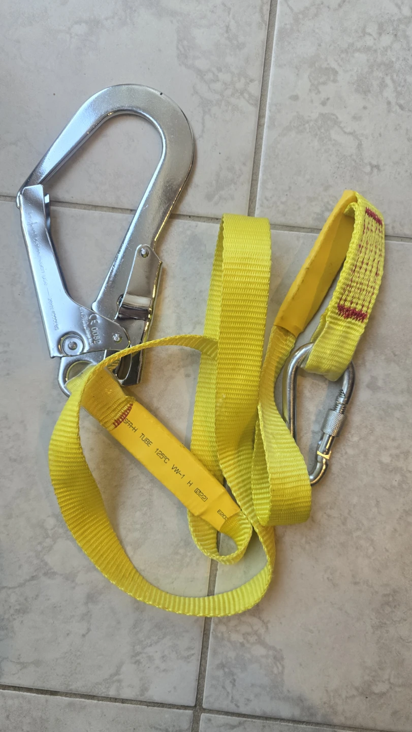 Yellow Safety Harness Lanyard