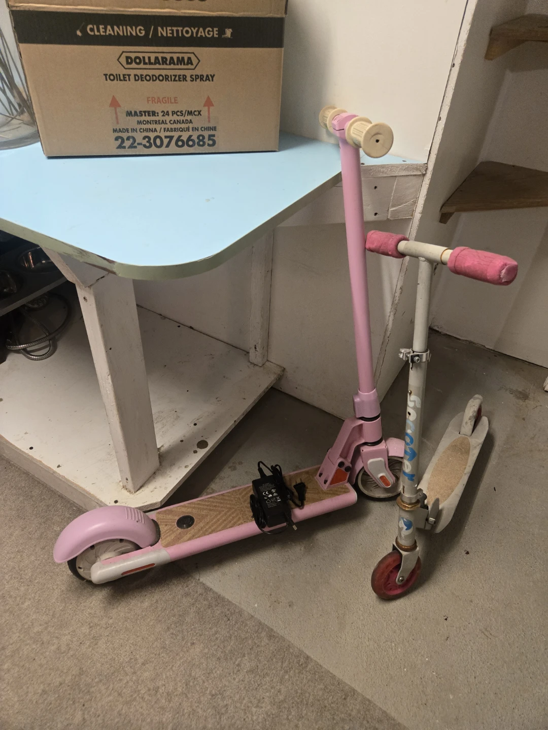 Pink Electric Scooter with Charger