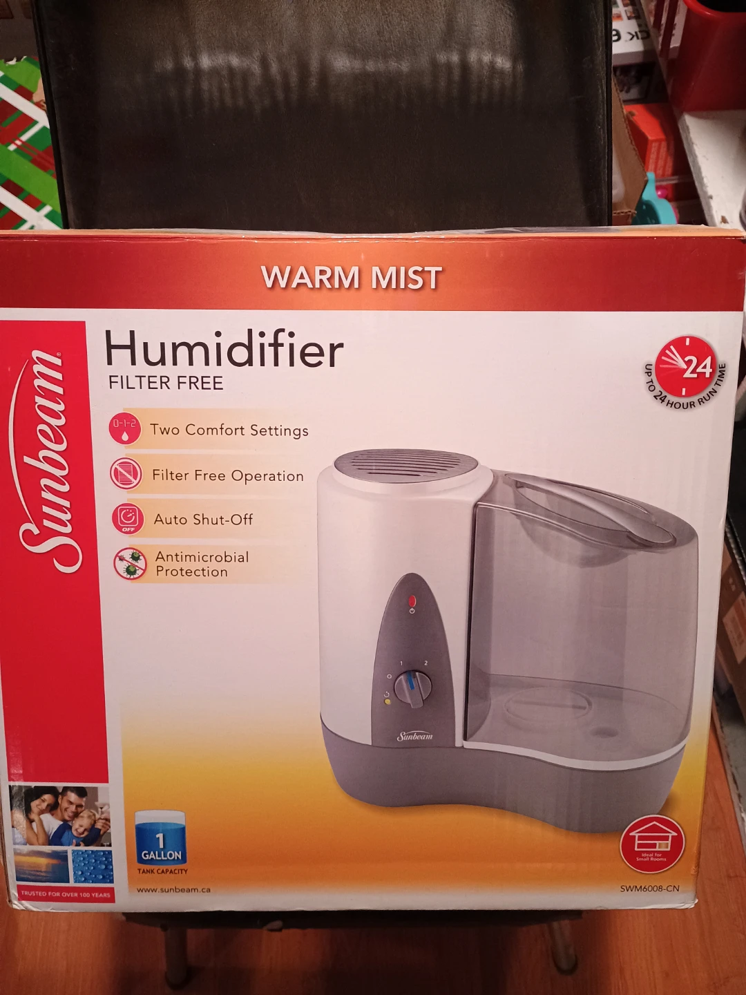 Sunbeam Warm Mist Filter Free Humidifier