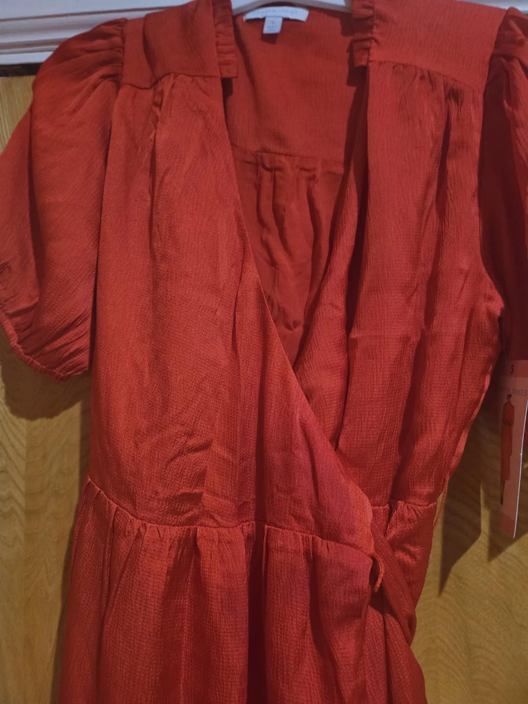 Draper James Red Wrap Dress - Size S - photo 2