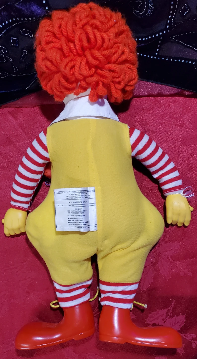 McDonald's 1978 Ronald McDonald Plush - photo 3