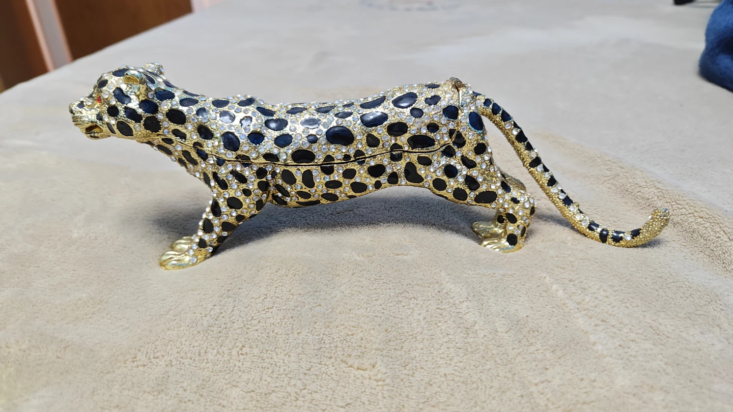 Jeweled Leopard Trinket Box (cash only) - photo 2