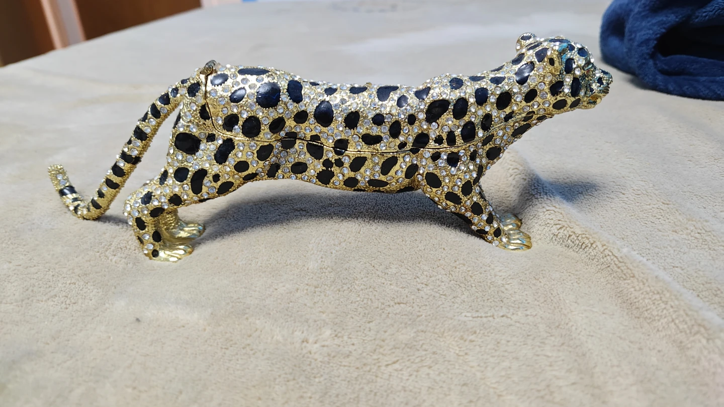 Jeweled Leopard Trinket Box (cash only) - photo 4
