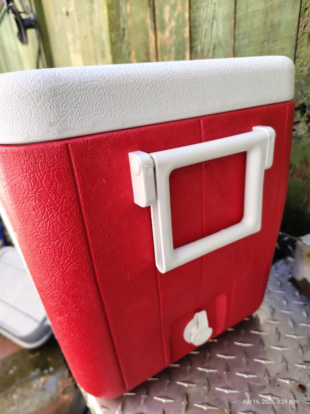 Vintage Coleman 48qt Camping Cooler with Drain - photo 4