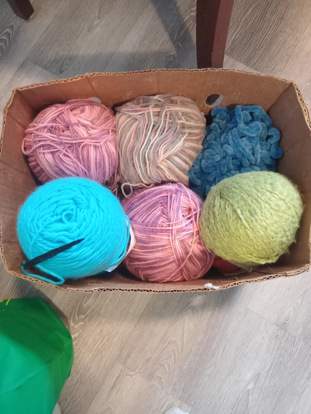 Assorted Yarn, Knitting Needles, and Crochet Hooks Bundle - photo 3