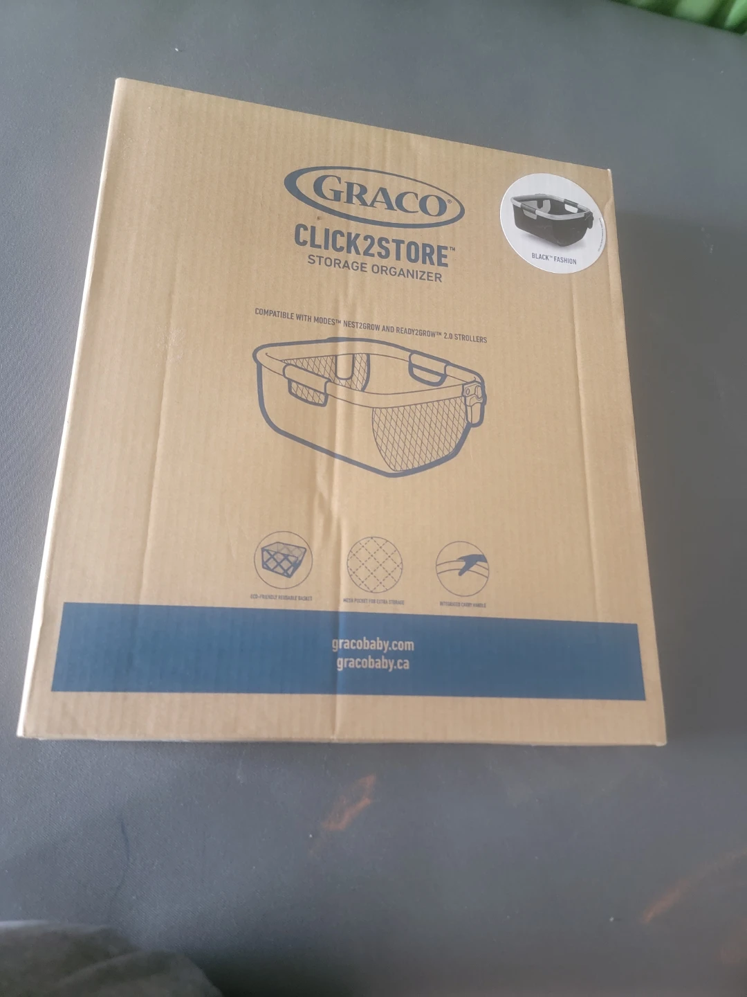 Graco Click2Store Storage Organizer - Black "Fashion"