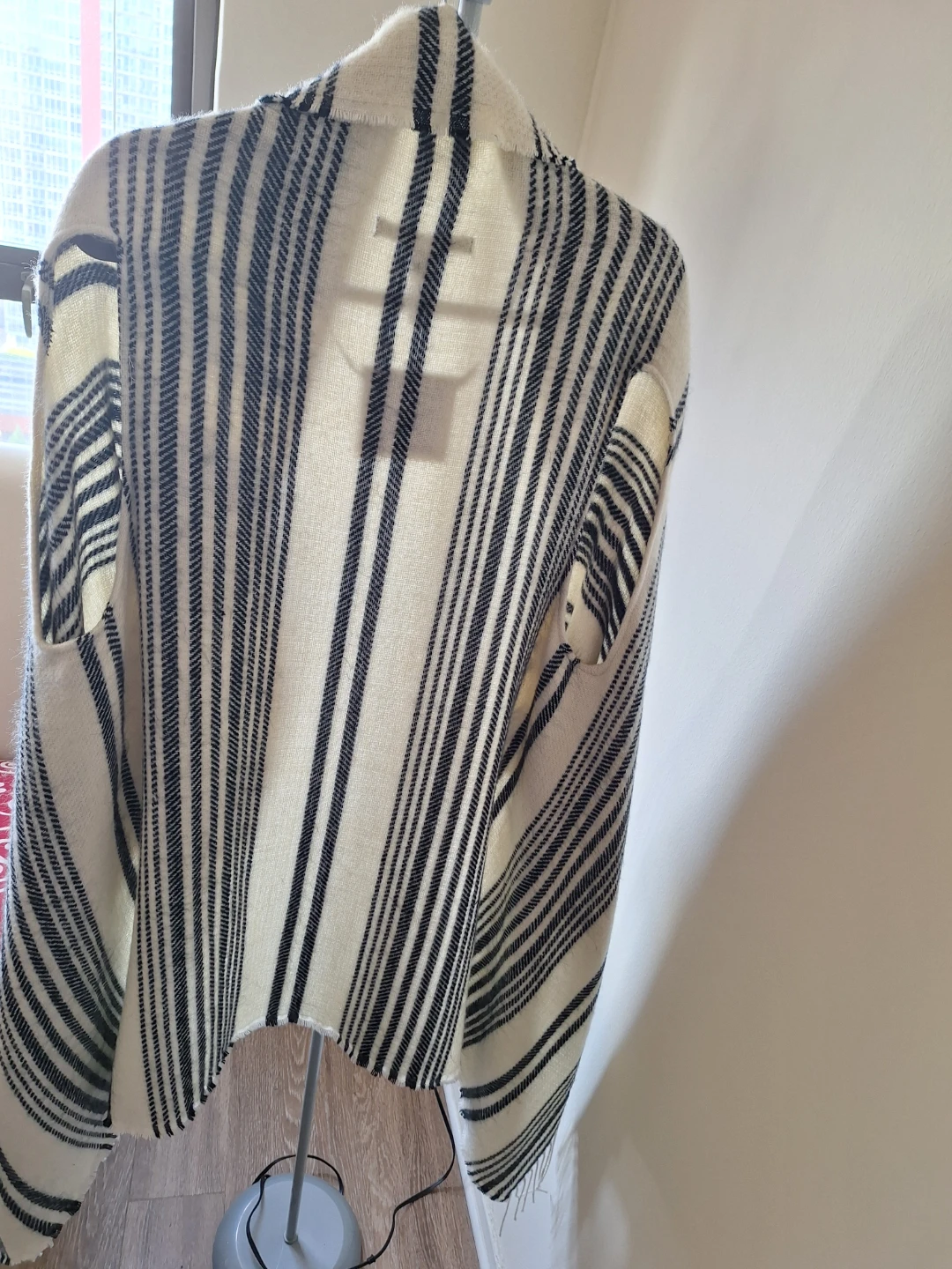 Marc New York Open Front Striped Cardigan/Wrap - photo 2