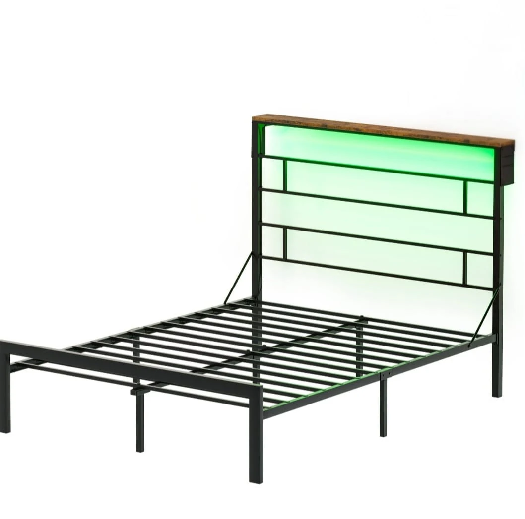 Queen Bed Frame with LED Headboard - photo 2