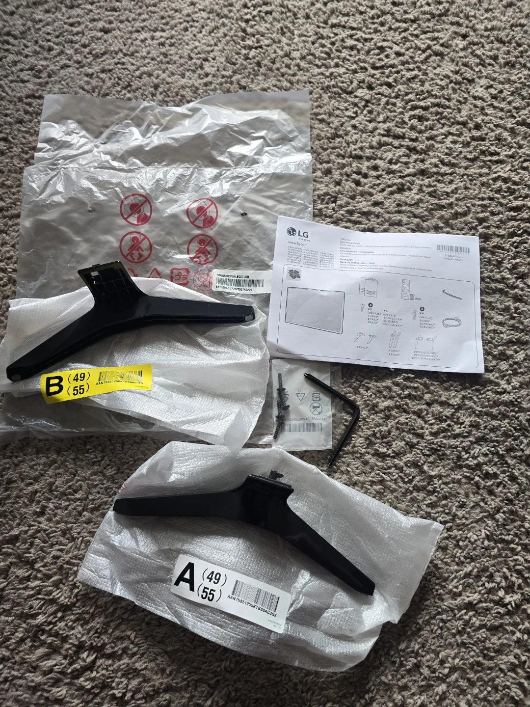 Lg tv legs (55UK6090)